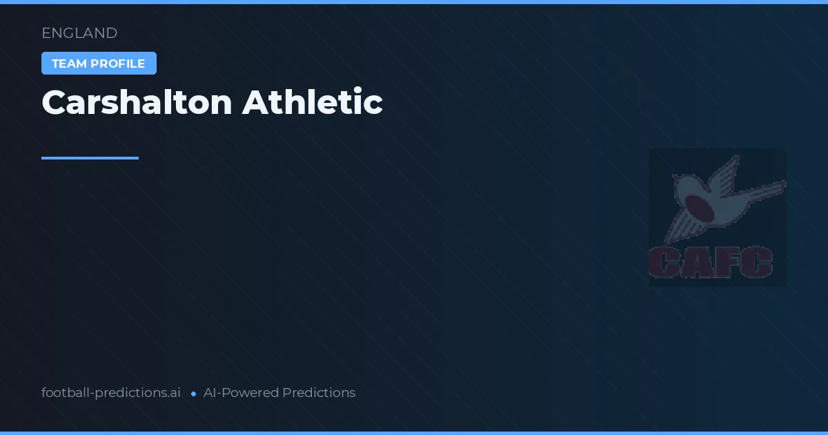 Carshalton Athletic Predictions & Stats