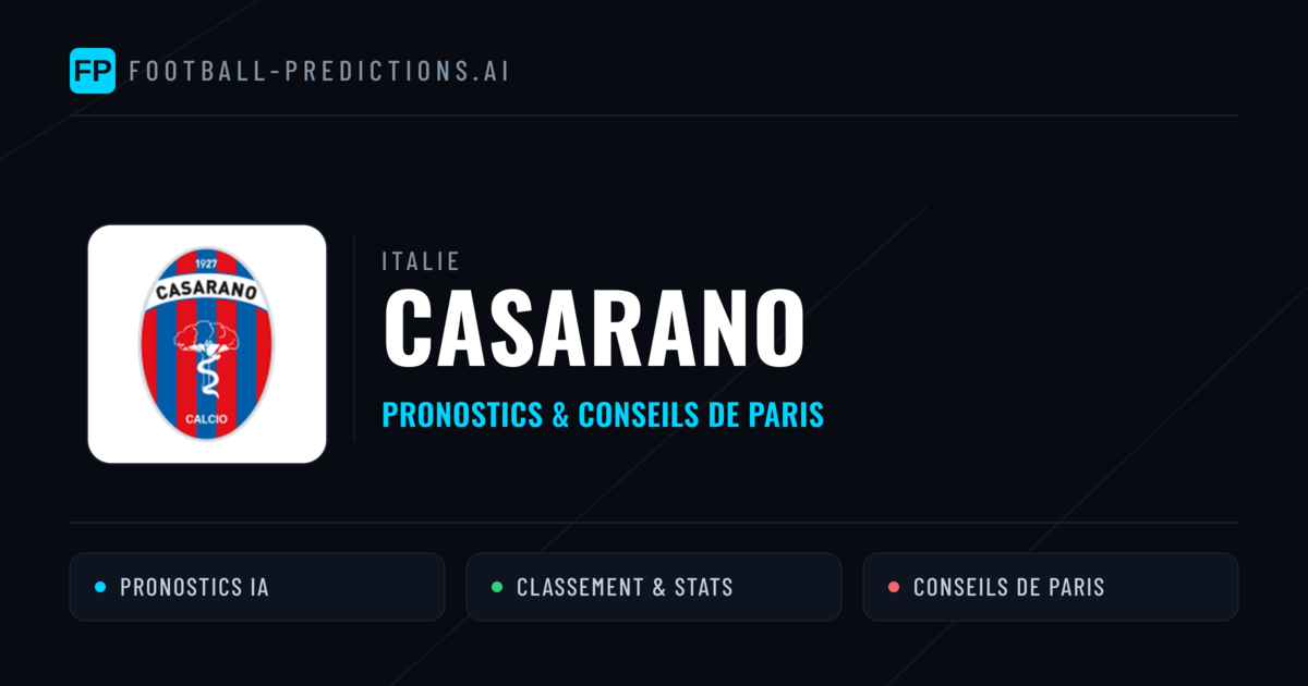 Casarano Pronostics & Statistiques