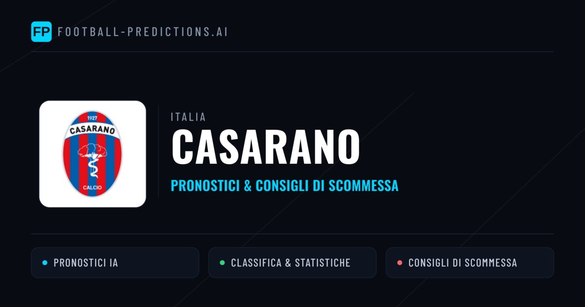 Pronostici e Statistiche Casarano
