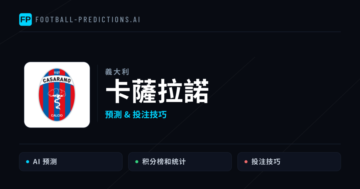 卡薩拉諾 運彩分析|足球預測與數據