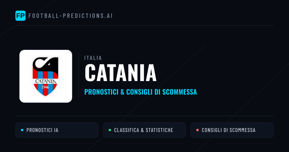Pronostici e Statistiche Catania