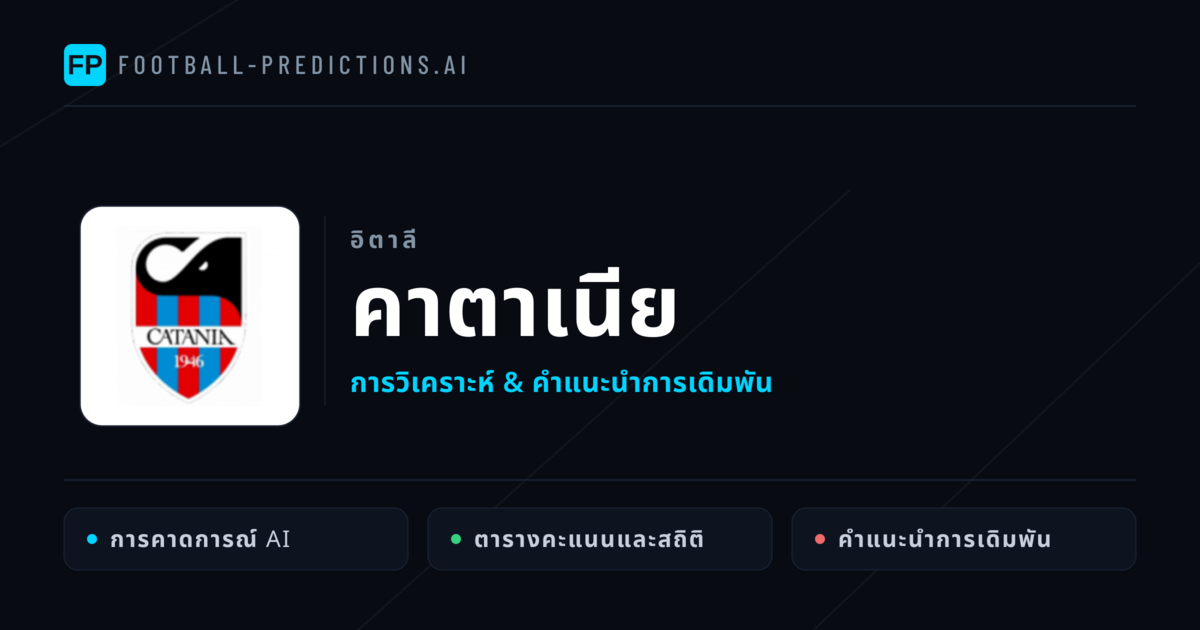 คาตาเนีย การวิเคราะห์และสถิติ