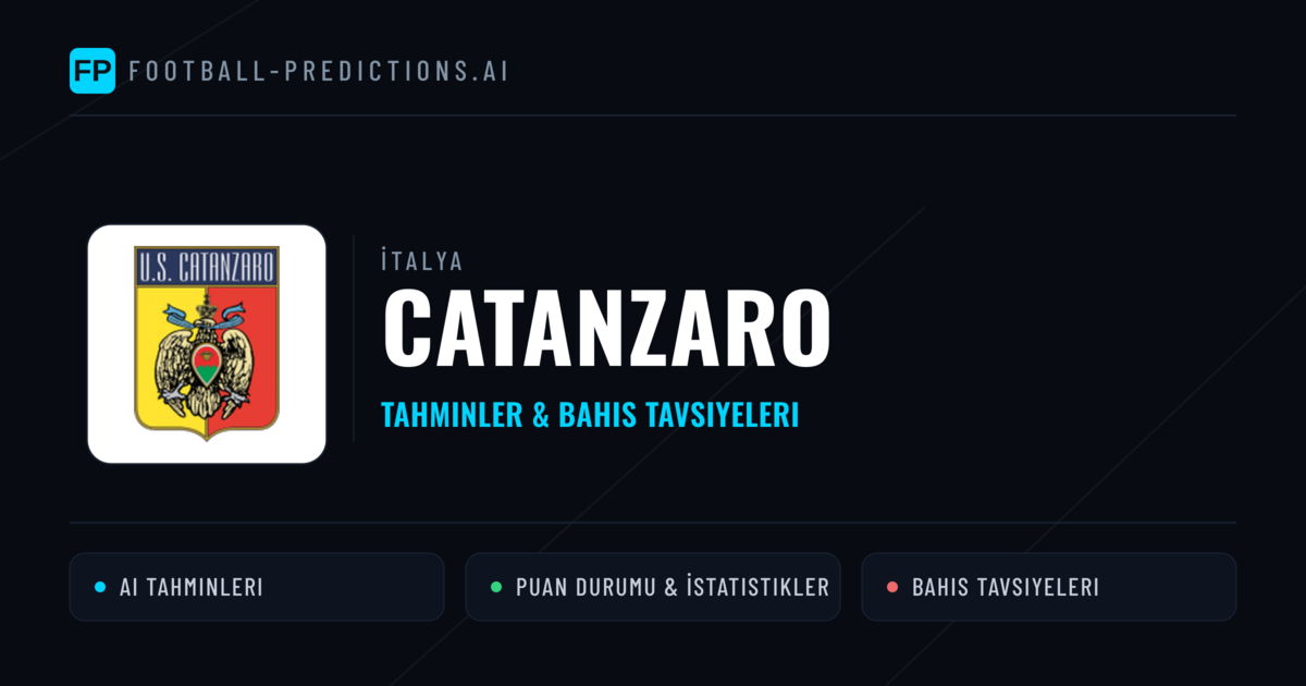 Catanzaro Tahminleri & İstatistikler
