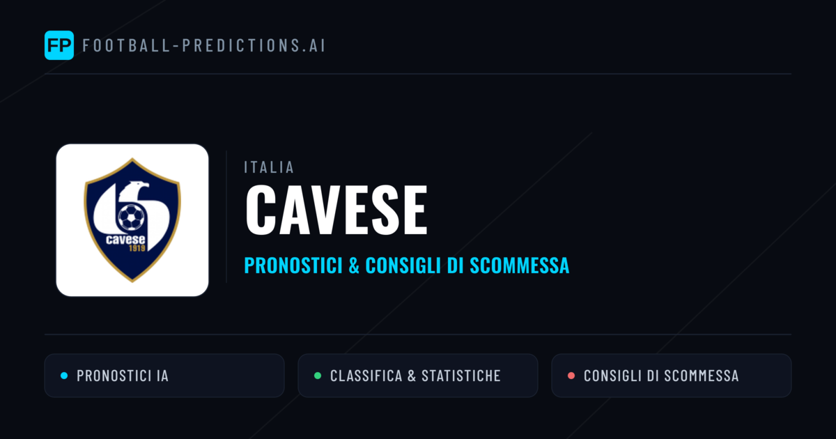 Pronostici e Statistiche Cavese