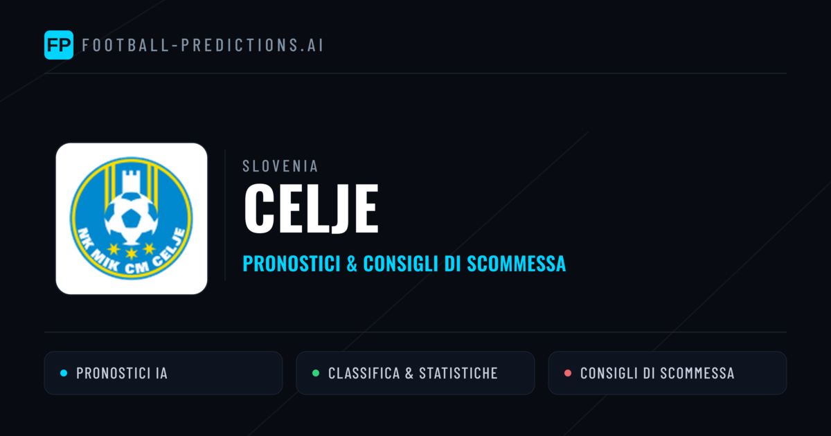 Pronostici e Statistiche Celje