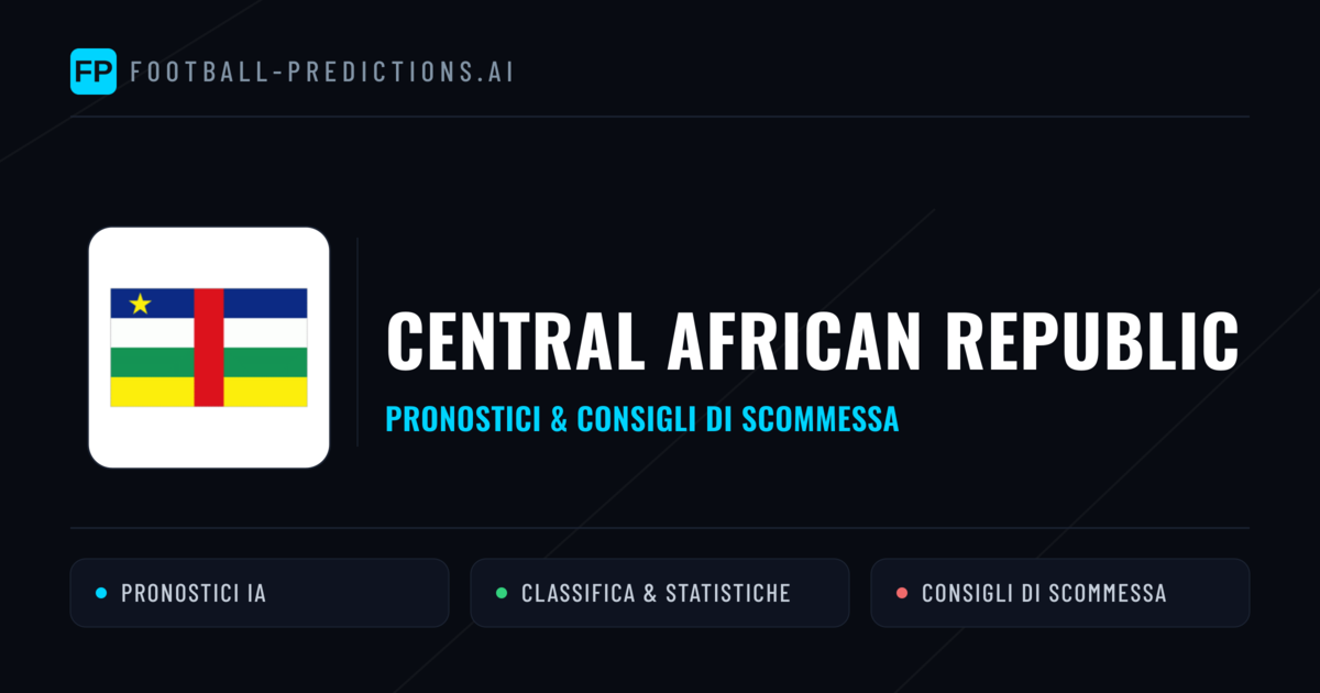 Pronostici e Statistiche Central African Republic