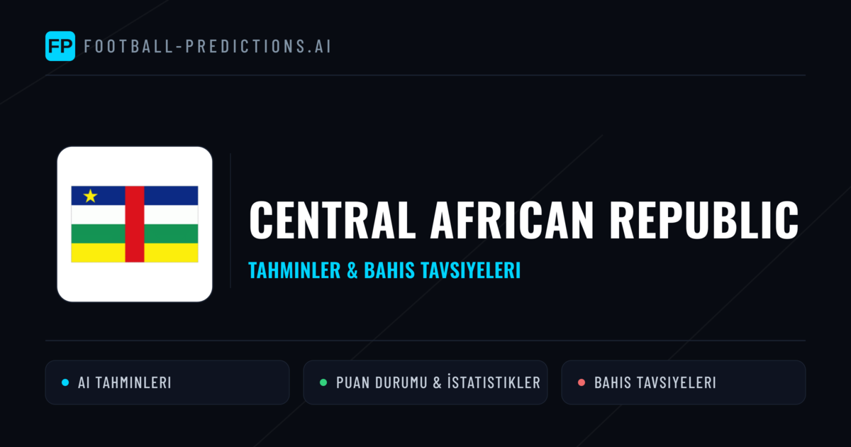Central African Republic Tahminleri & İstatistikler