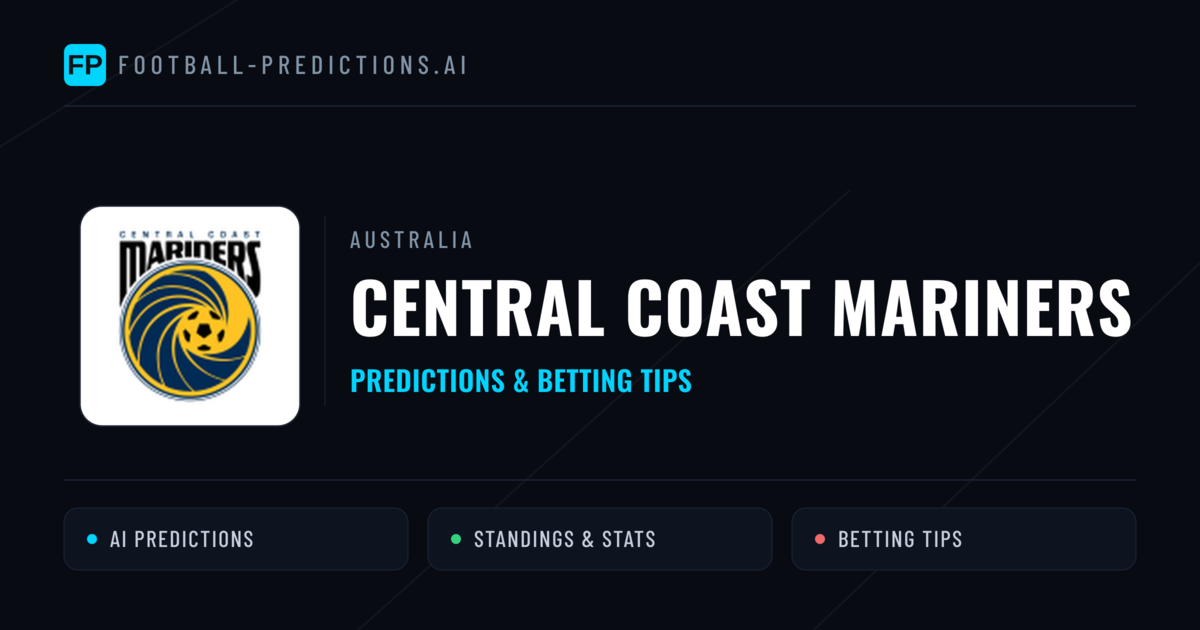 Central Coast Mariners Predictions & Stats