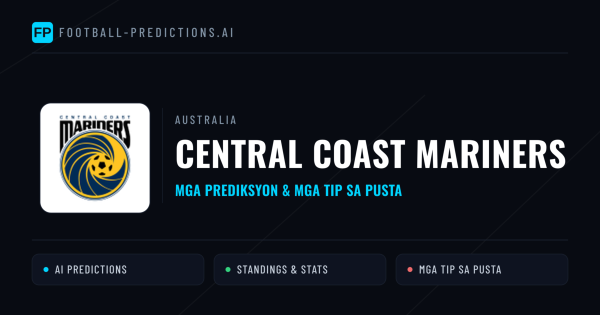 Central Coast Mariners Predictions & Stats