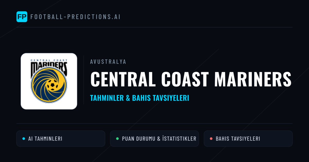 Central Coast Mariners Tahminleri & İstatistikler