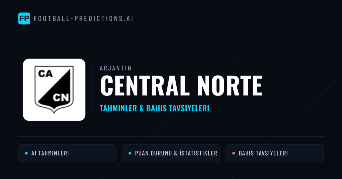 Central Norte Tahminleri & İstatistikler