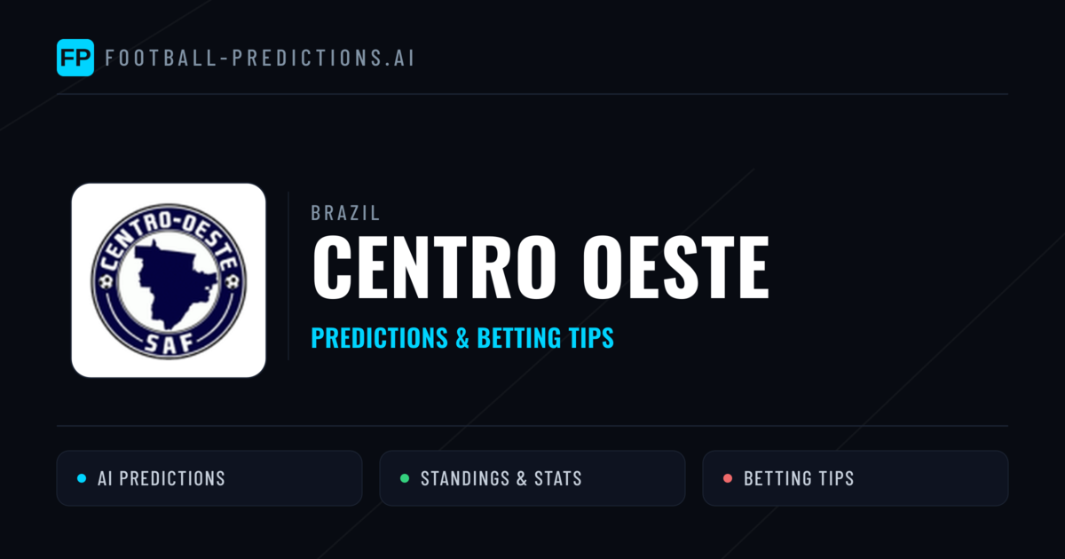 Centro Oeste Predictions & Stats