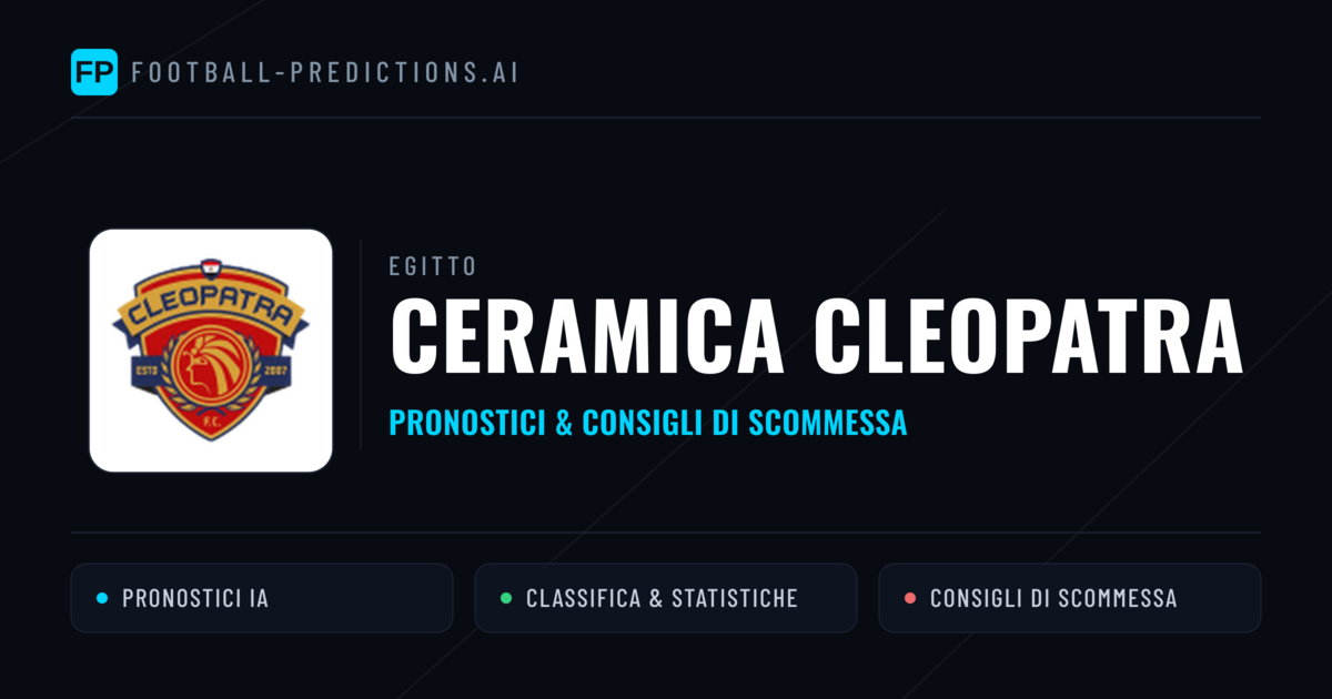 Pronostici e Statistiche Ceramica Cleopatra