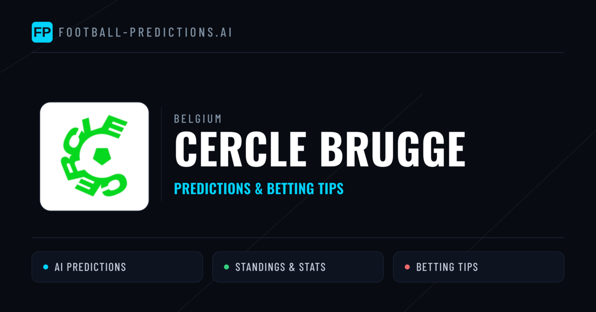 Cercle Brugge Predictions & Stats