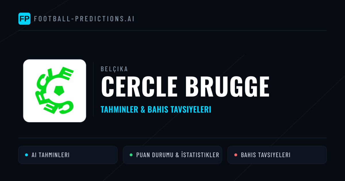 Cercle Brugge Tahminleri & İstatistikler
