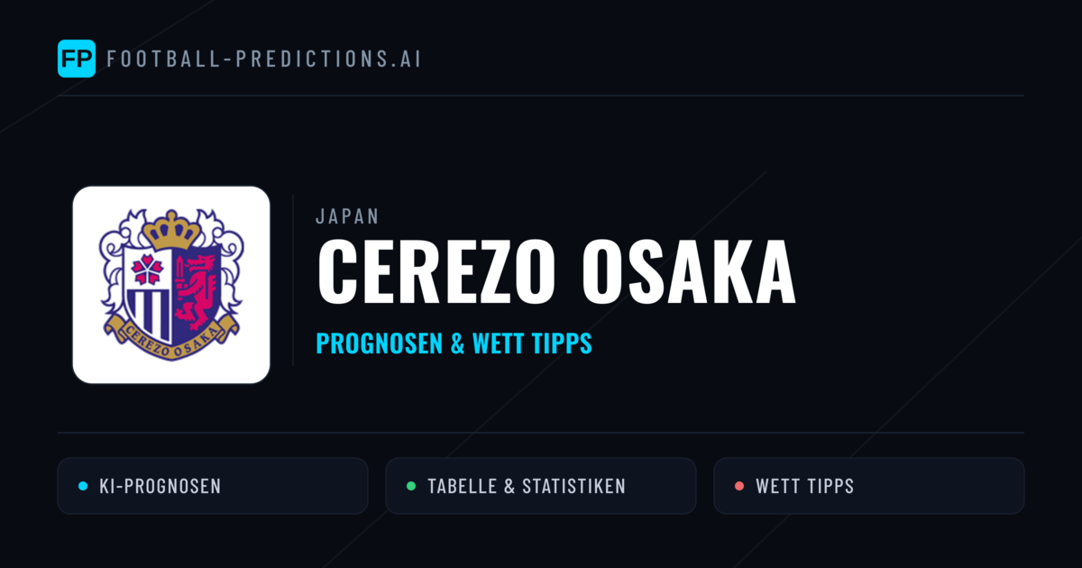 Cerezo Osaka Prognosen & Statistiken