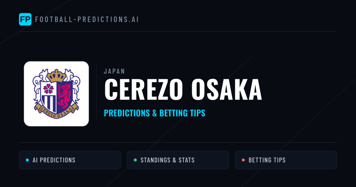 Cerezo Osaka Predictions & Stats