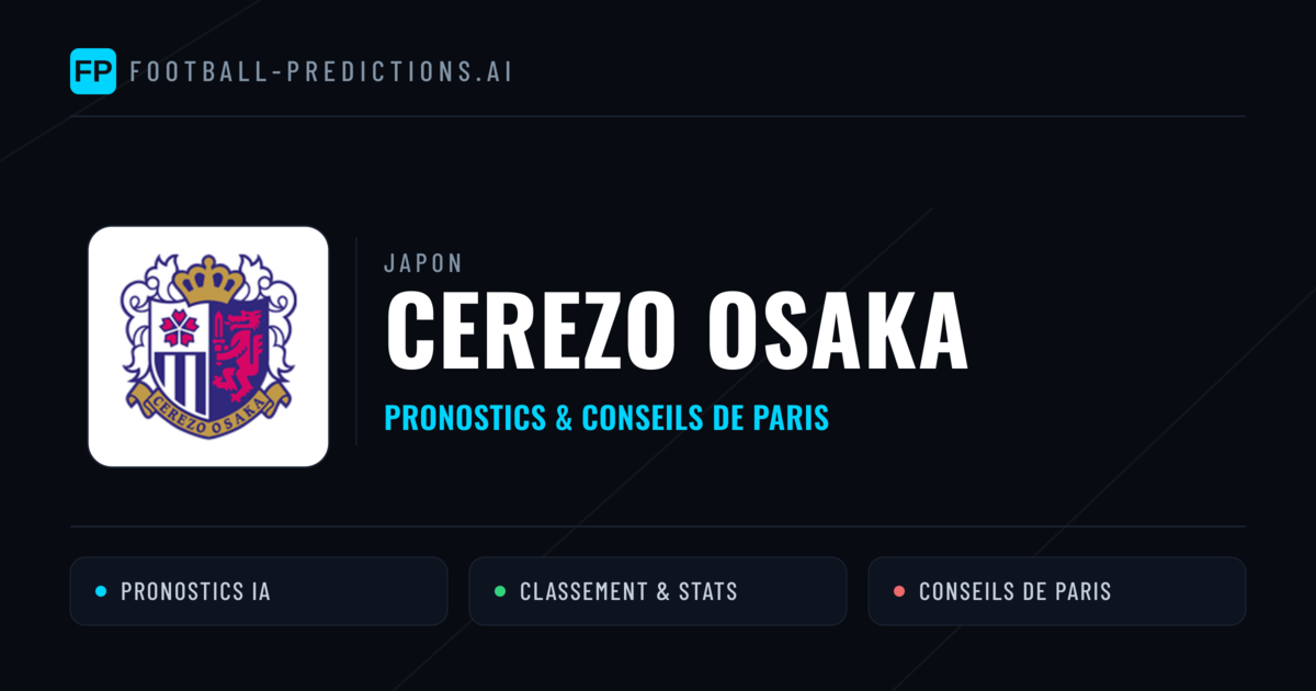 Cerezo Osaka Pronostics & Statistiques