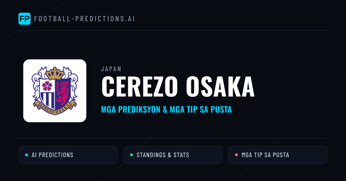 Cerezo Osaka Predictions & Stats