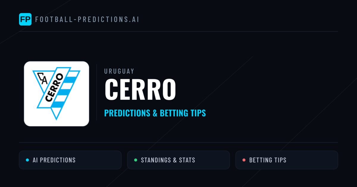 Cerro Predictions & Stats