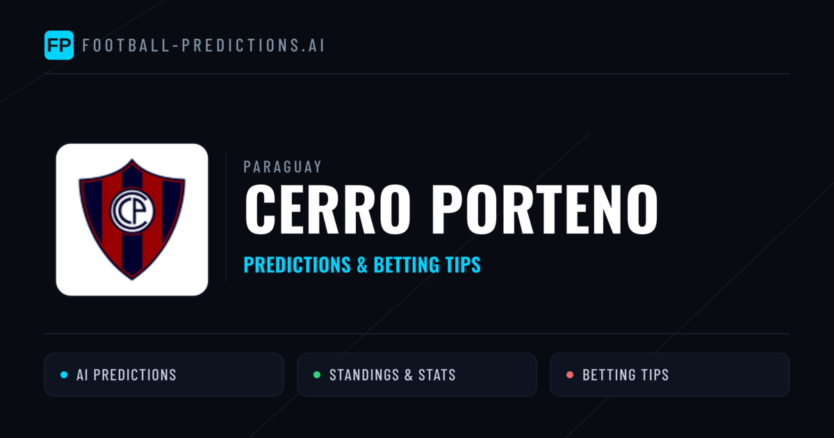 Cerro Porteno Predictions & Stats