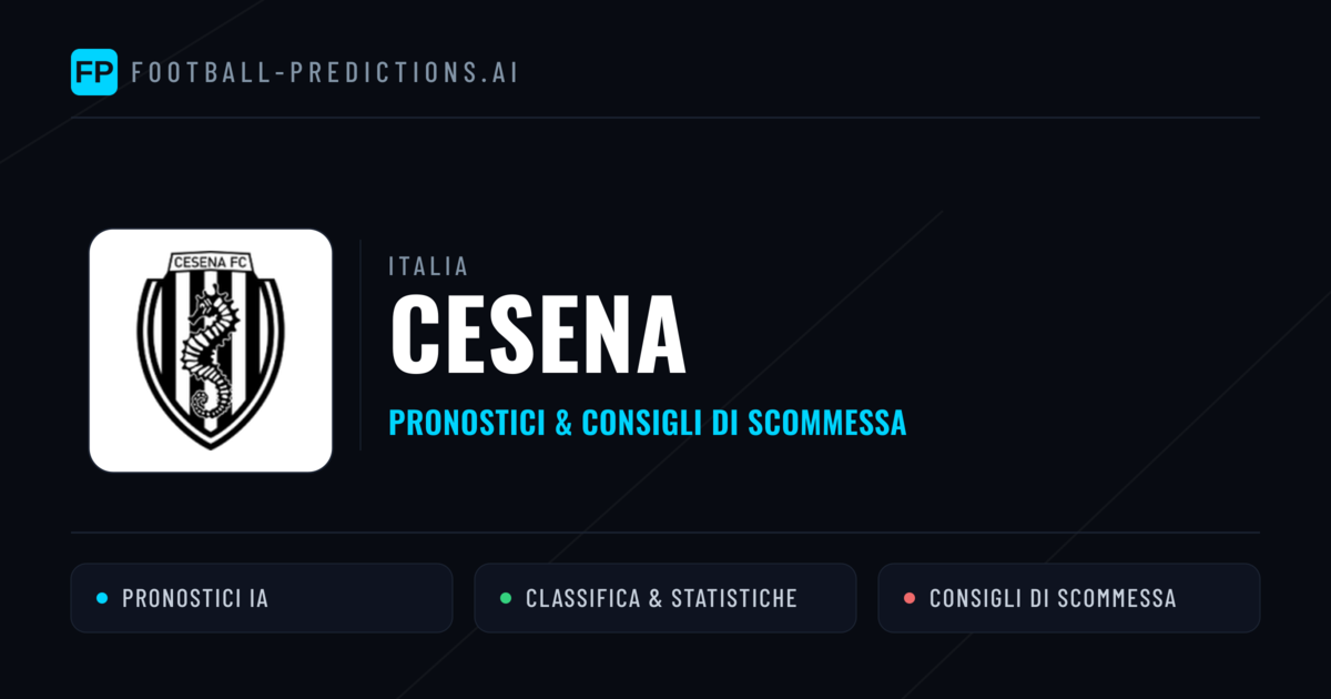 Pronostici e Statistiche Cesena