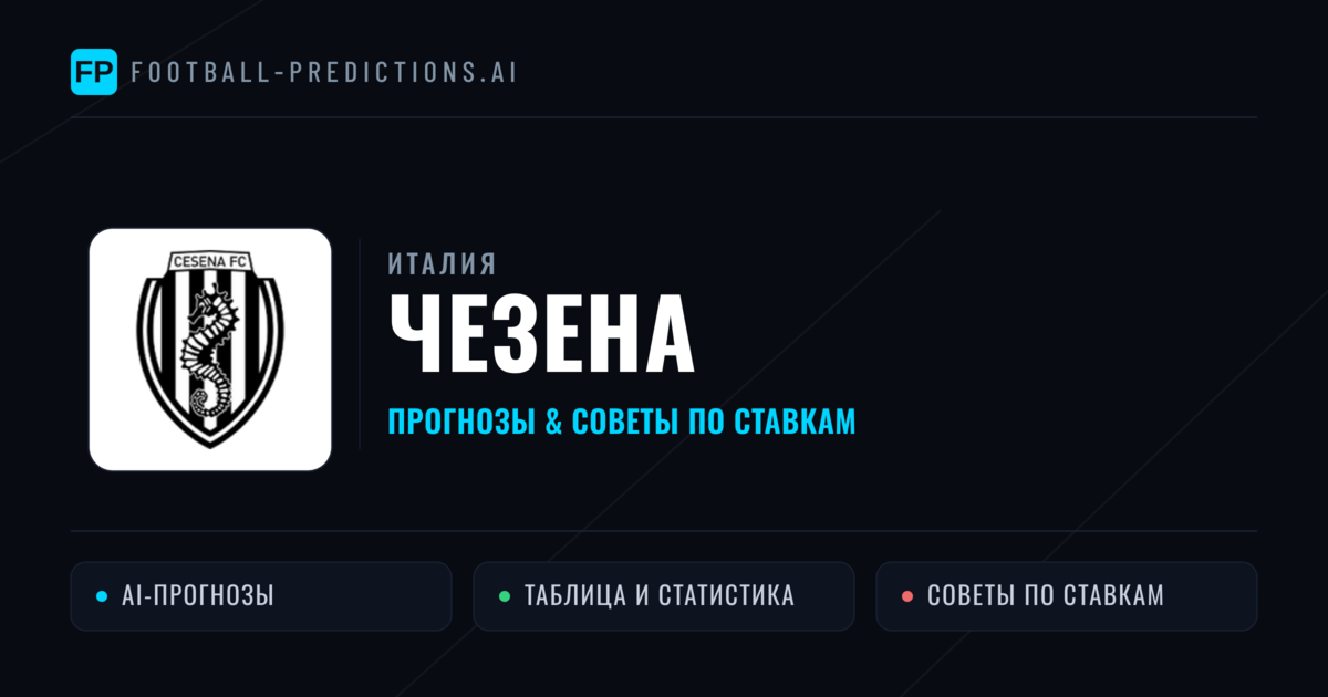 Чезена прогнозы и статистика