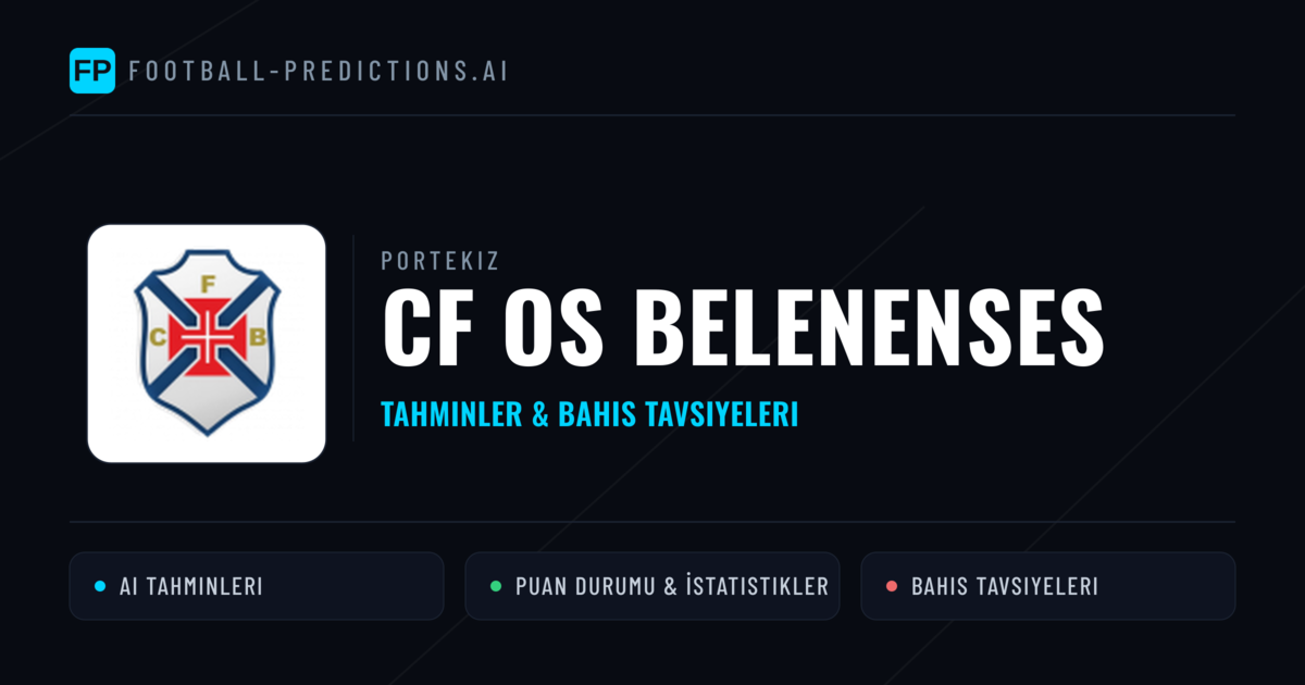CF Os Belenenses Tahminleri & İstatistikler