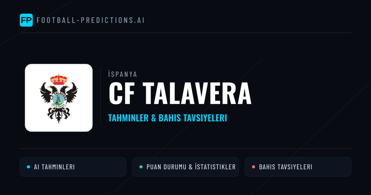 CF Talavera Tahminleri & İstatistikler