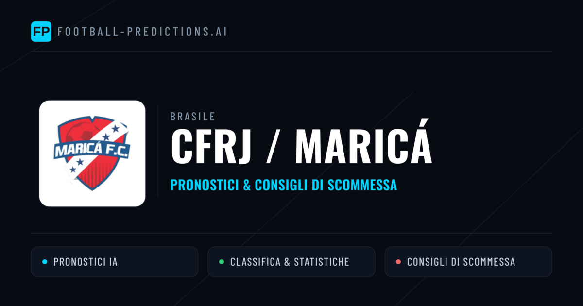 Pronostici e Statistiche CFRJ / Maricá