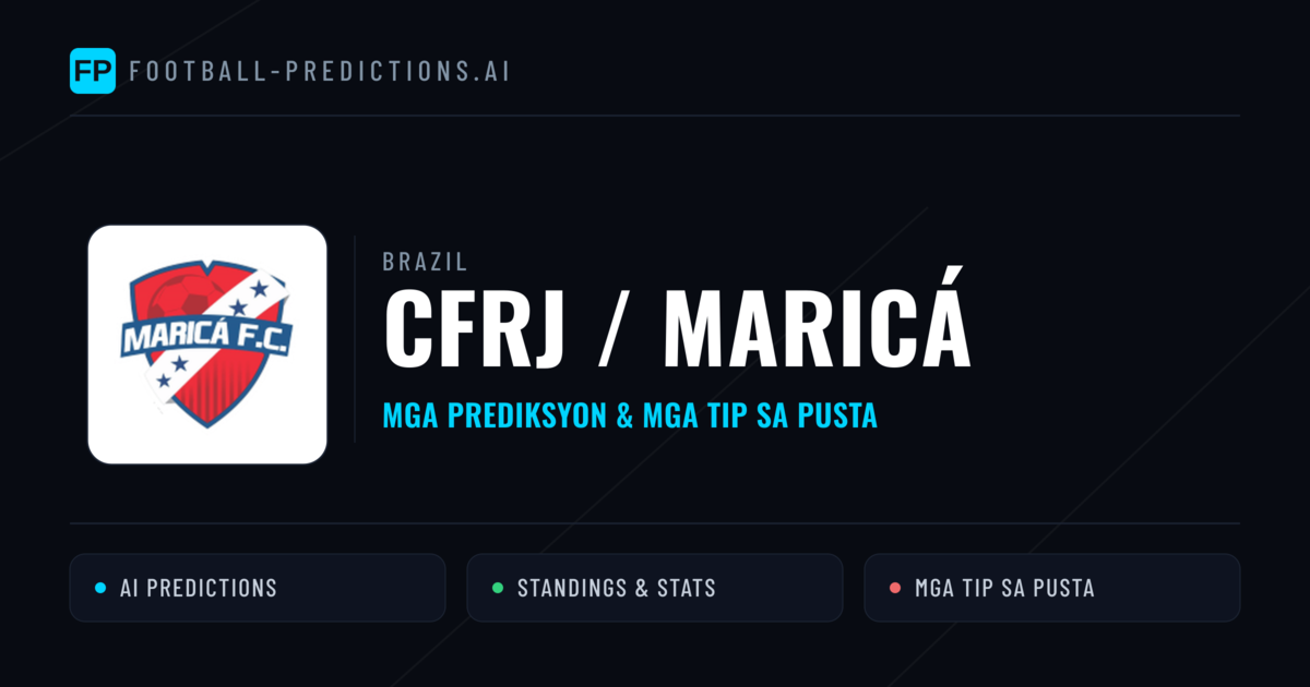 CFRJ / Maricá Predictions & Stats