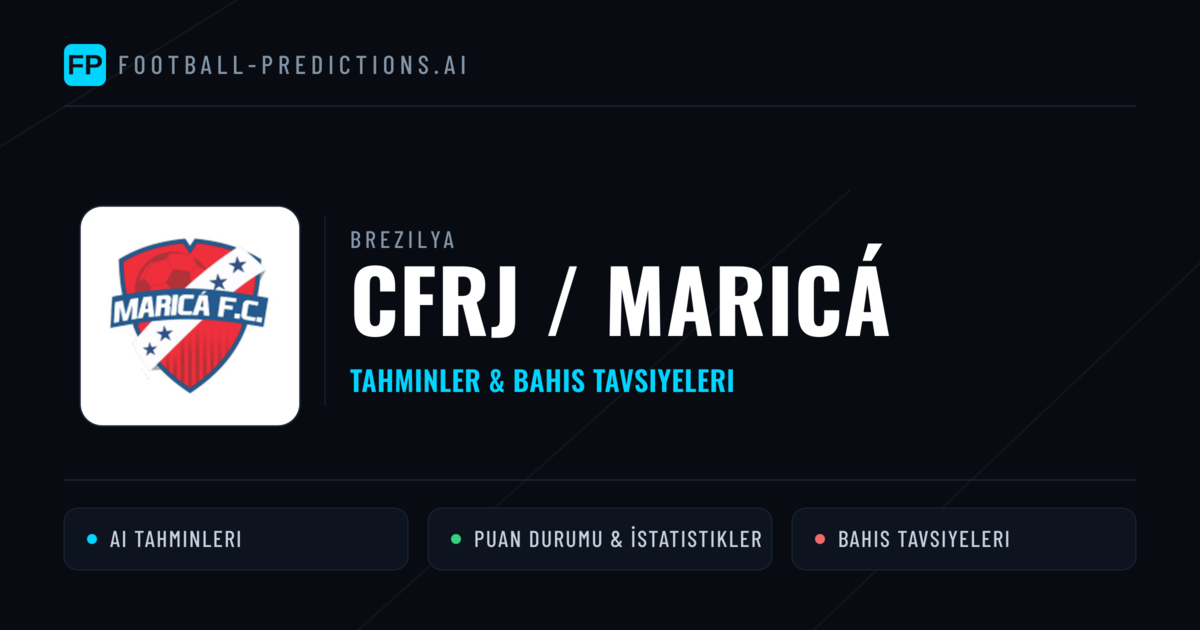 CFRJ / Maricá Tahminleri & İstatistikler