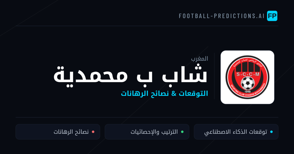 شاب ب محمدية توقعات واحصائيات