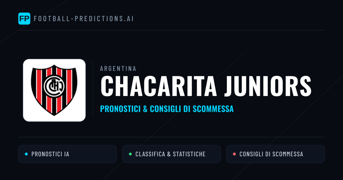 Pronostici e Statistiche Chacarita Juniors