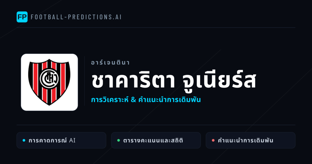 ชาคาริตา จูเนียร์ส การวิเคราะห์และสถิติ