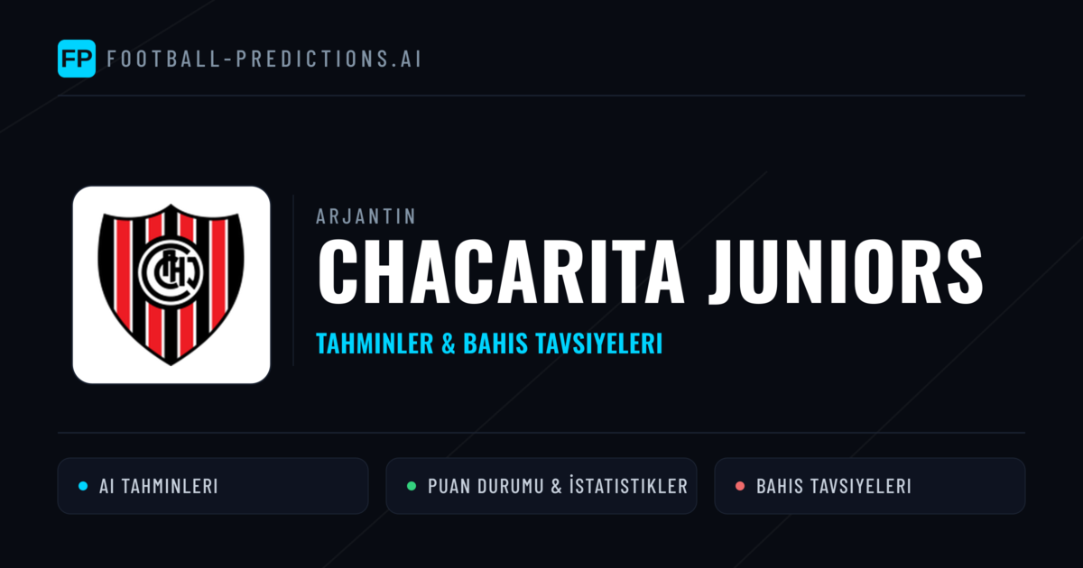 Chacarita Juniors Tahminleri & İstatistikler
