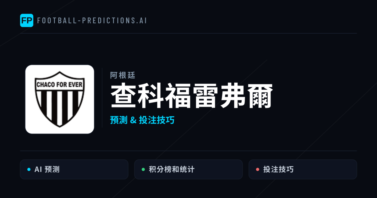 查科福雷弗爾 運彩分析|足球預測與數據