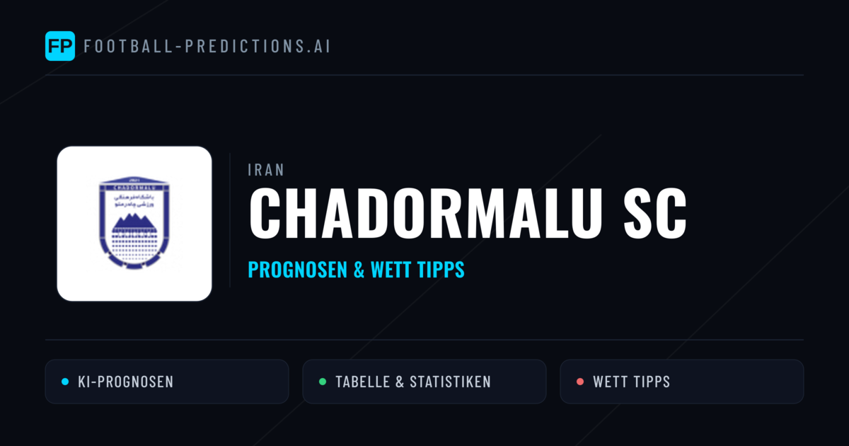 Chadormalu SC Prognosen & Statistiken