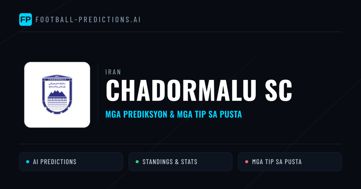 Chadormalu SC Predictions & Stats