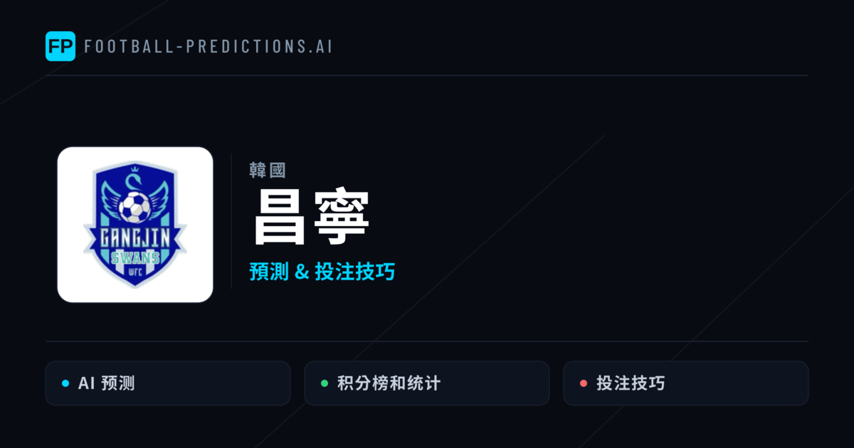 昌寧 運彩分析|足球預測與數據