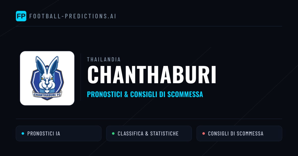 Pronostici e Statistiche Chanthaburi
