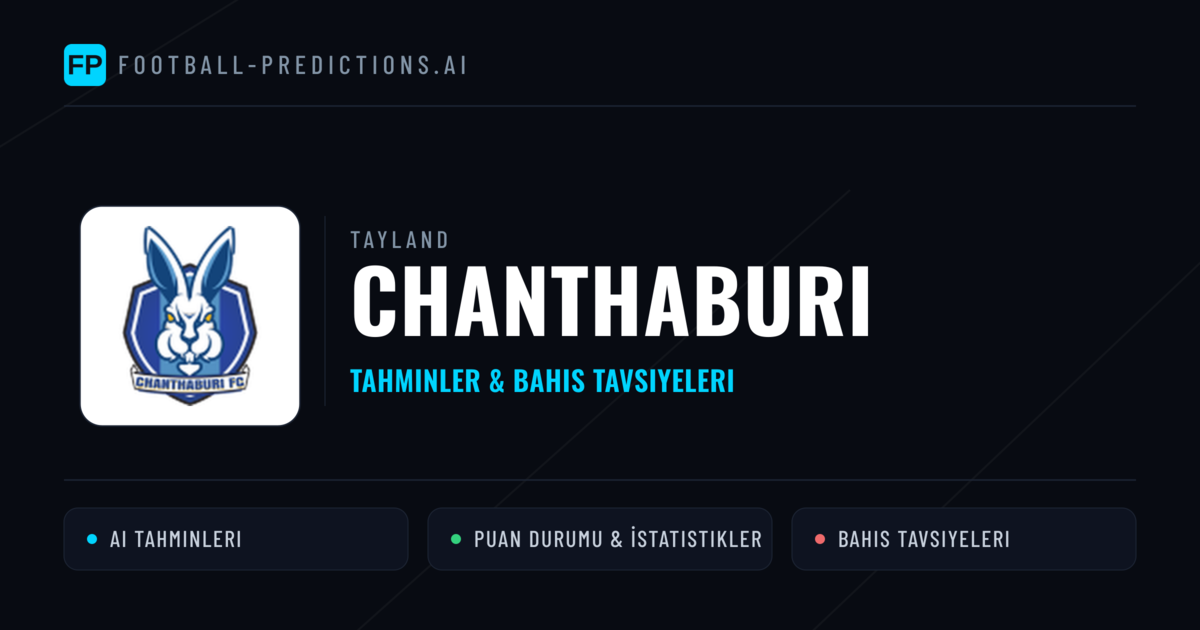 Chanthaburi Tahminleri & İstatistikler