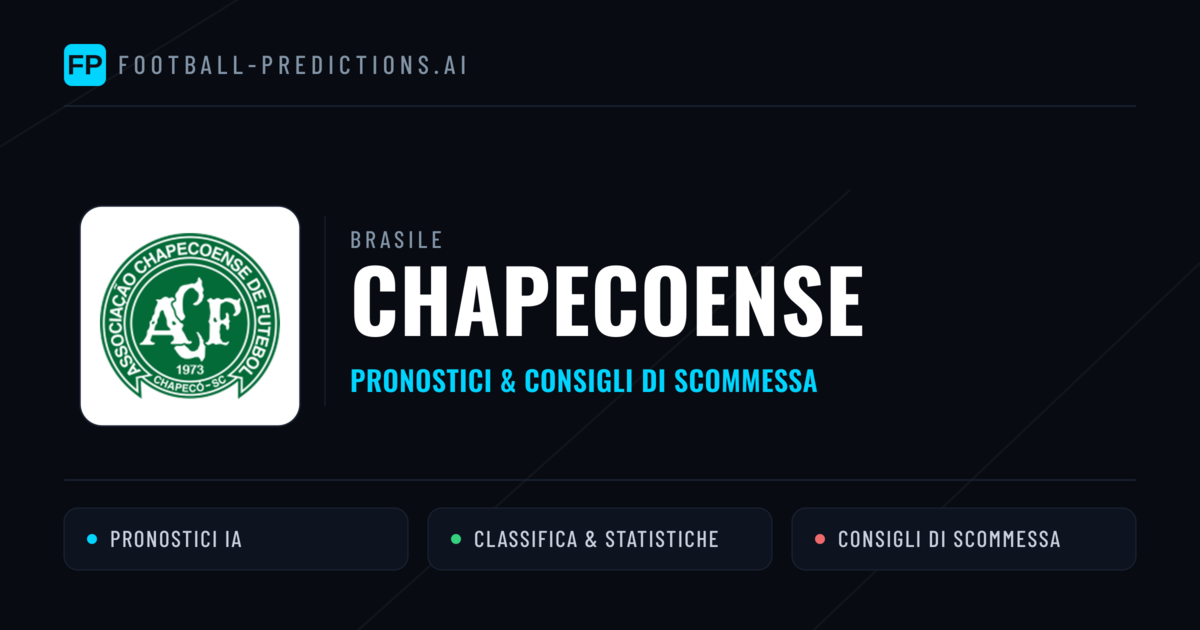 Pronostici e Statistiche Chapecoense