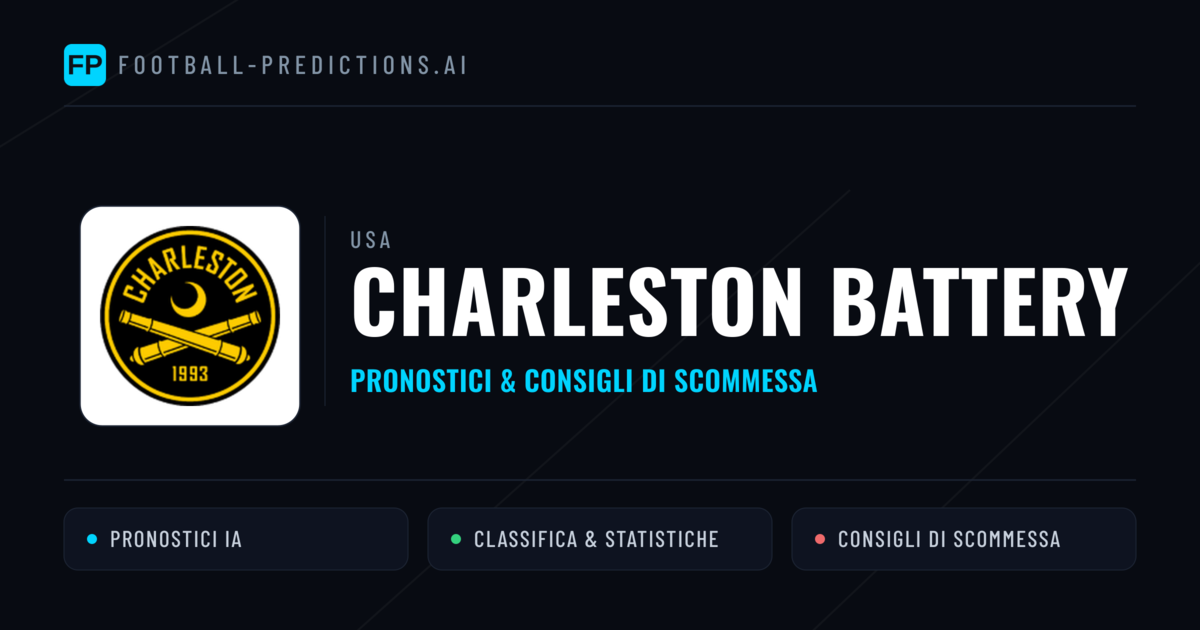 Pronostici e Statistiche Charleston Battery