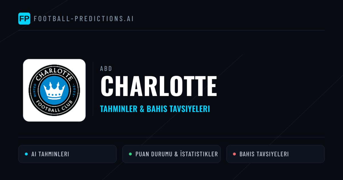Charlotte Tahminleri & İstatistikler