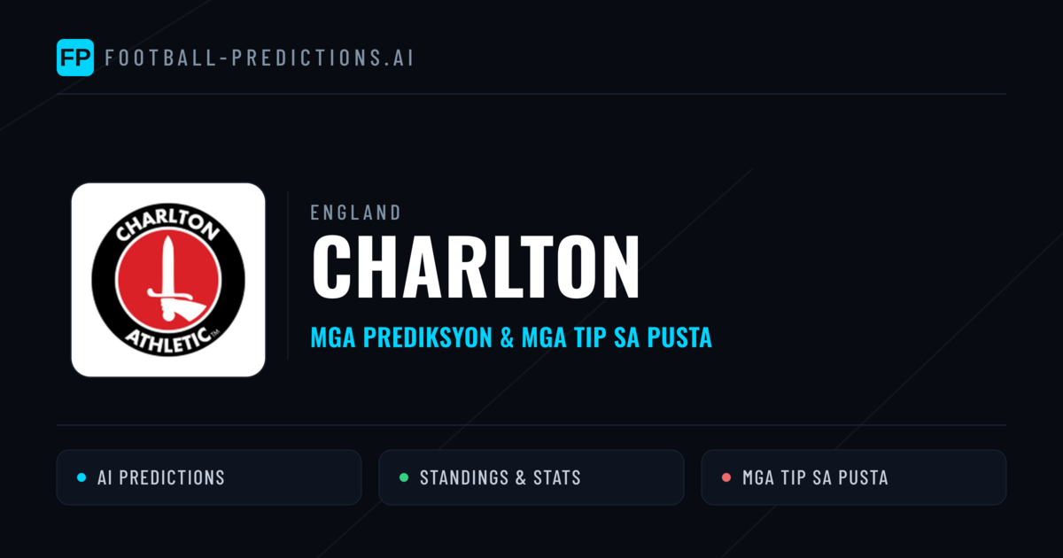 Charlton Predictions & Stats