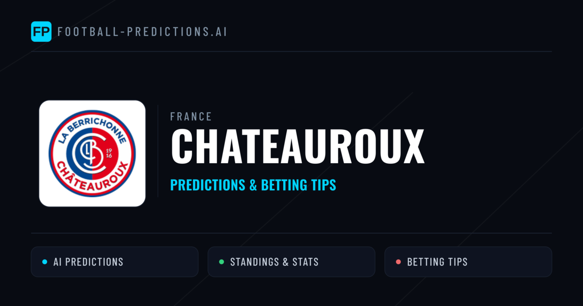 Chateauroux Predictions & Stats