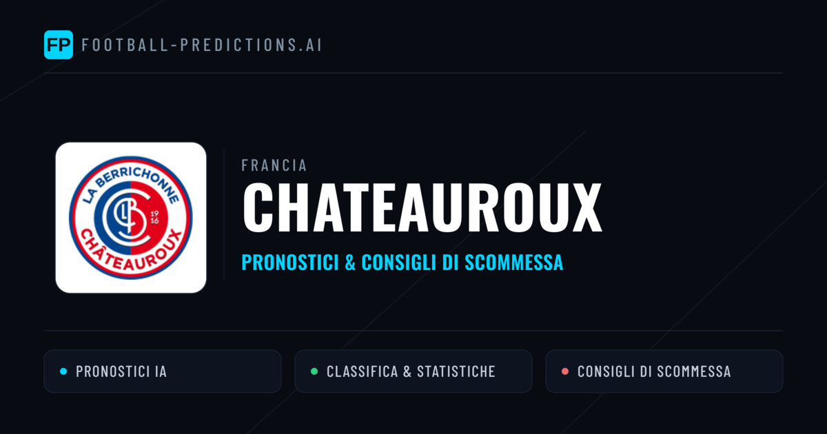Pronostici e Statistiche Chateauroux