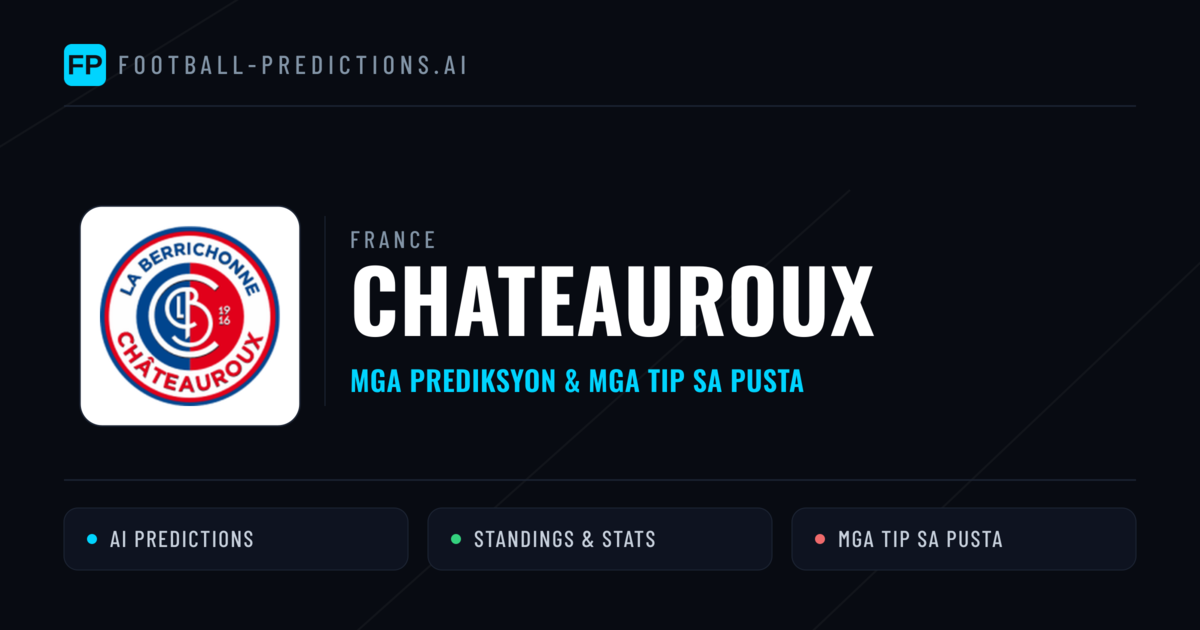 Chateauroux Predictions & Stats