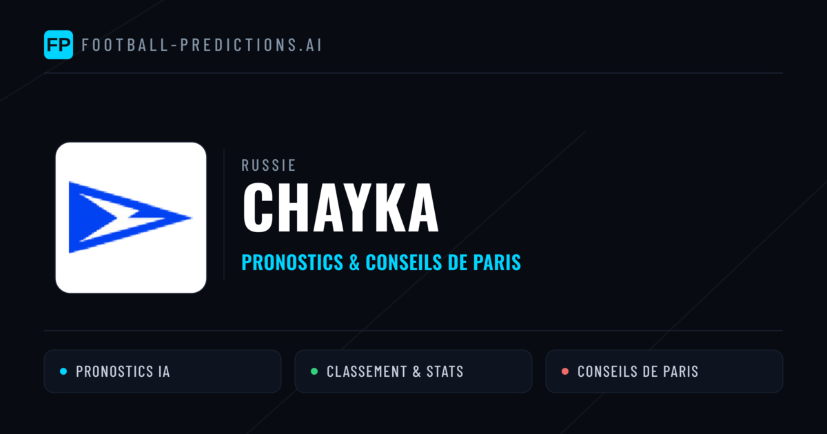 Chayka Pronostics & Statistiques